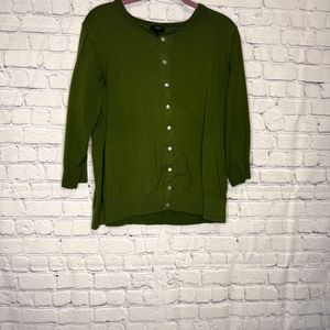 Talbots Green Cardigan